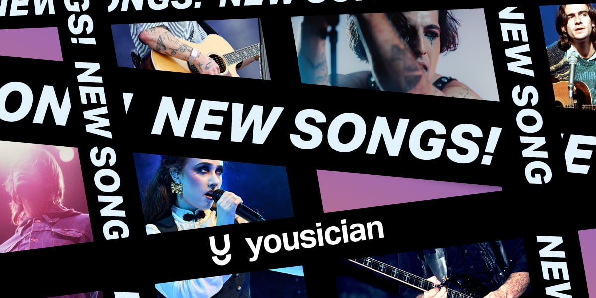 Yousician new songs abstract background